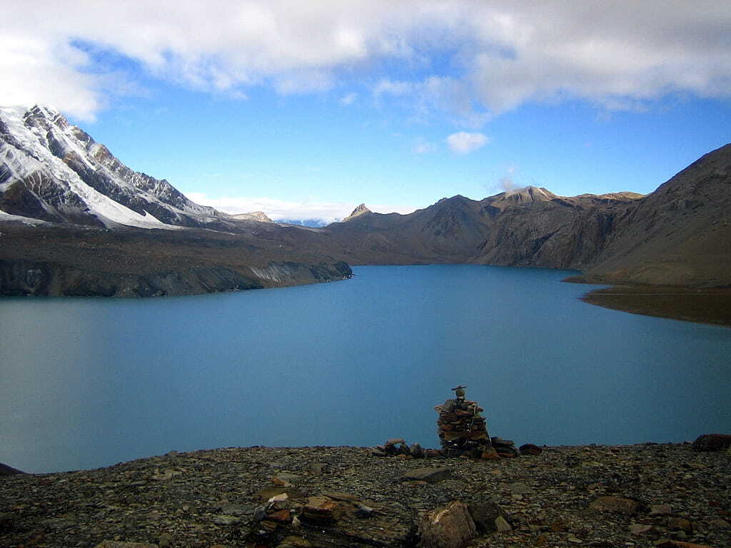 Lago Tilicho saliendo del circuito del Annapurna