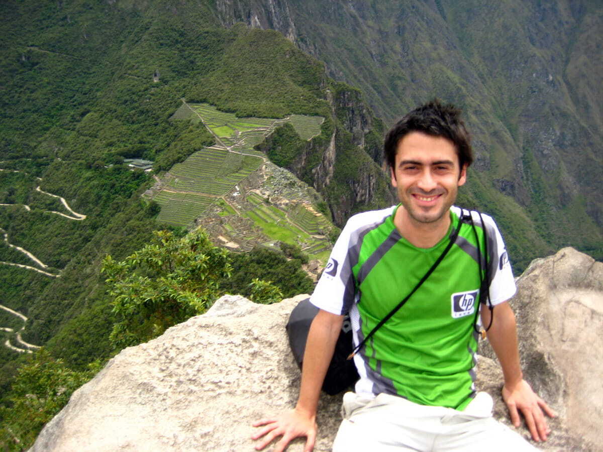 Quique en Macchu Pichu