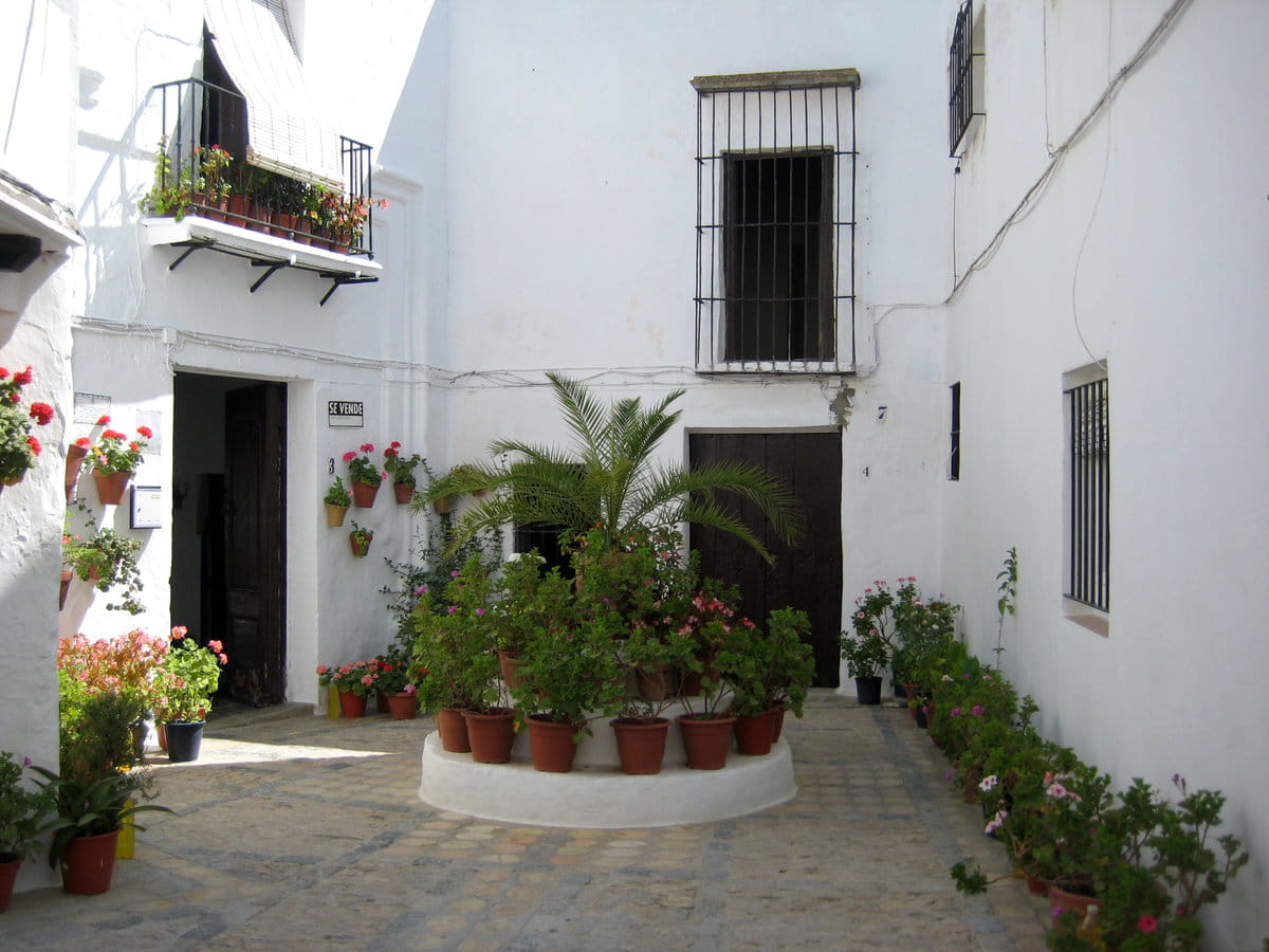 Un patio interior en Vejer de la Frontera