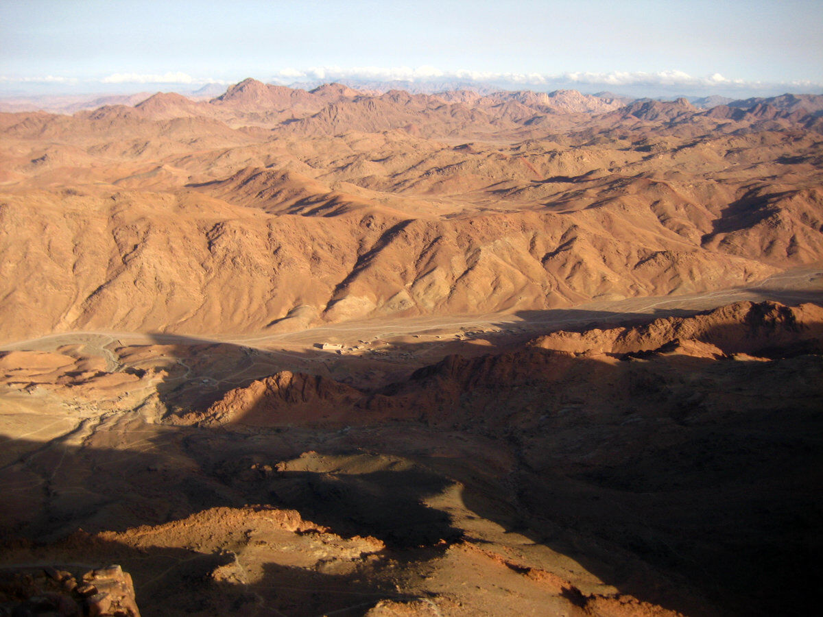Vistas desde la cima del monte Sinaí