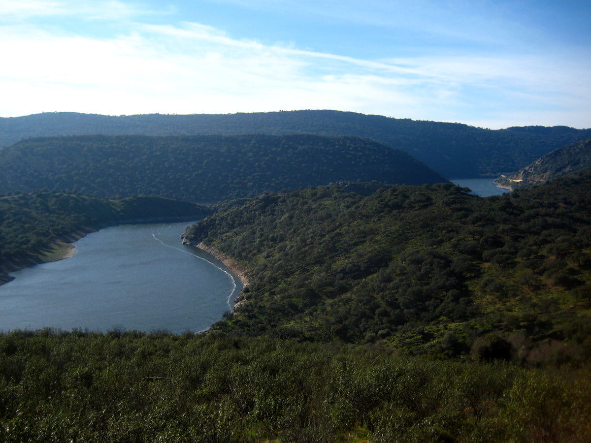 El río Tajo a su paso por el Parque Nacional de Monfragüe