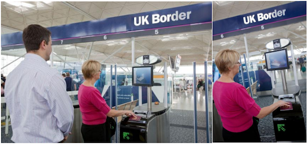 Control pasaportes automático ABC en el aeropuerto Londres - Stansted Control pasaportes automático ABC en el aeropuerto Londres - Stansted