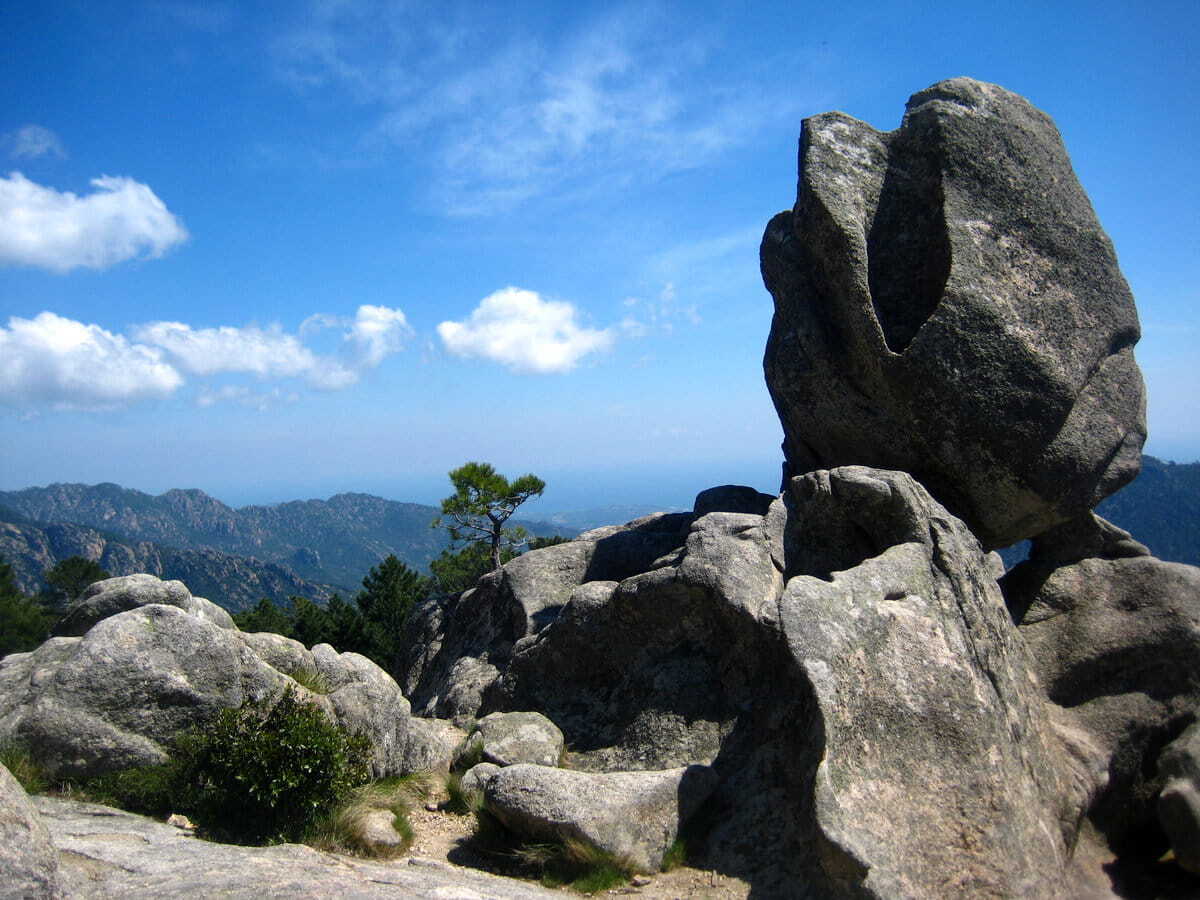 Perfil montañoso de Zonza