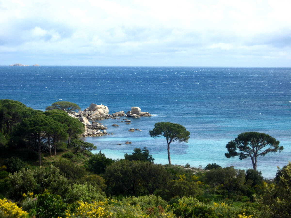 Perfil de la costa de Porto Vecchio