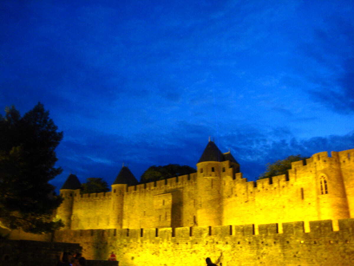 Carcasona al atardecer