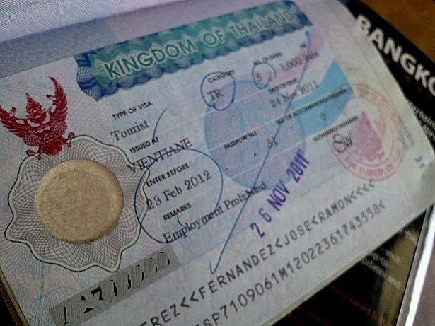Visado para Tailandia Visado para Tailandia