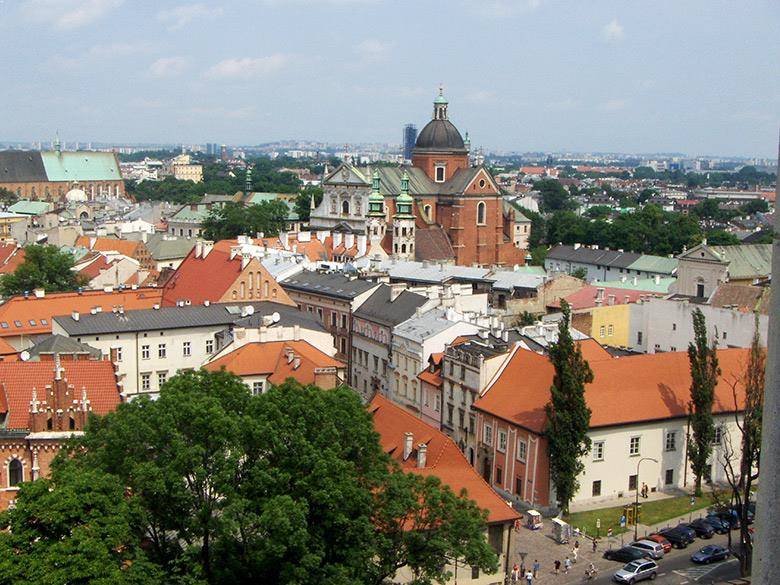 Vistas a Cracovia desde el castillo