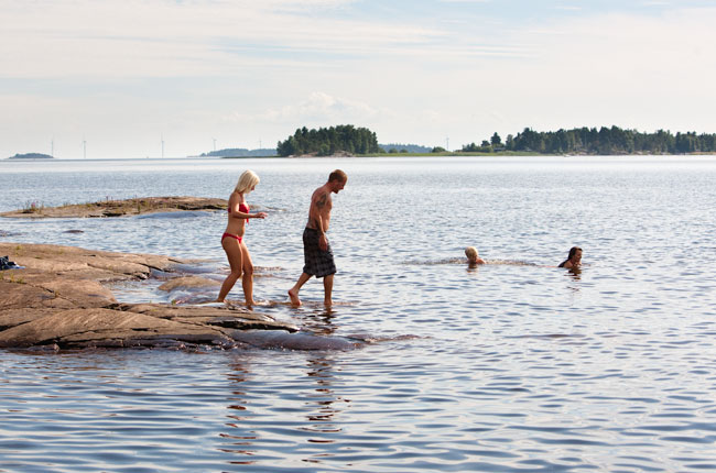 El lago Vänern en Karlstad
