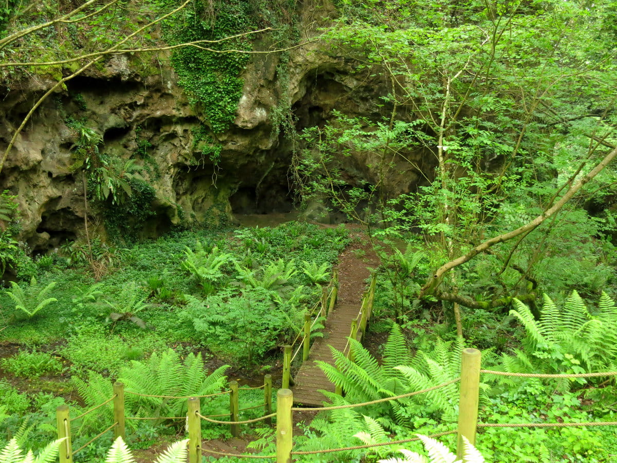 Entrada inicial al misterioso Monumento Natural de las Cuevas de Andía