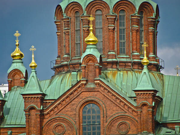 Detalle Fachada Catedral Uspensky en Helsinki Detalle Fachada Catedral Uspensky en Helsinki
