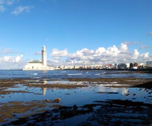 Vistas a la mezquita de Casablanca