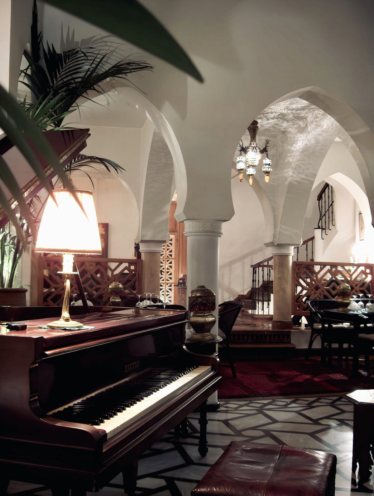 Piano en el Rick's Café de Casablanca