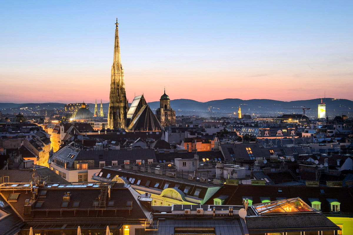Viena al atardecer