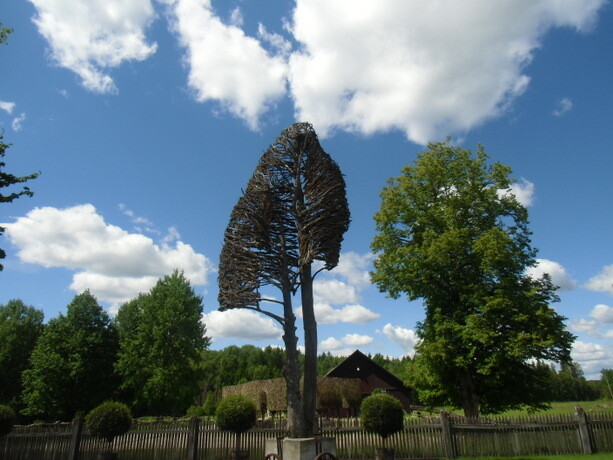 Ese árbol que parece un corazón invertido es obra de Tage Andersen