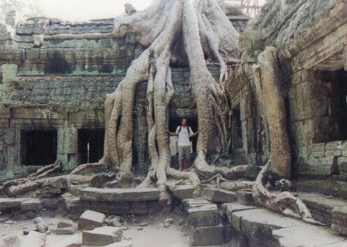 En los templos de Angkor en Camboya