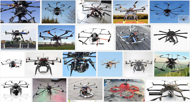Octocópteros en Google Images