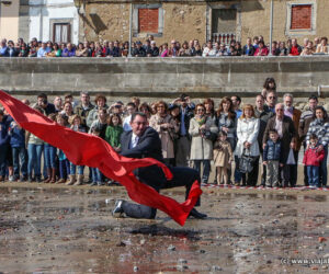 Abanderado en la Procesion de La Venia, Luanco, Asturias
