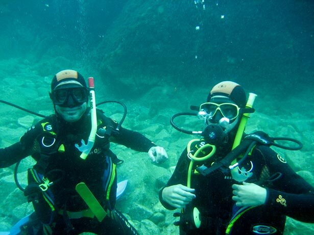 Primera inmersión en las aguas del Mediterráneo