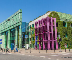 Edificios de la Biblioteca de la Universidad, Varsovia, Polonia