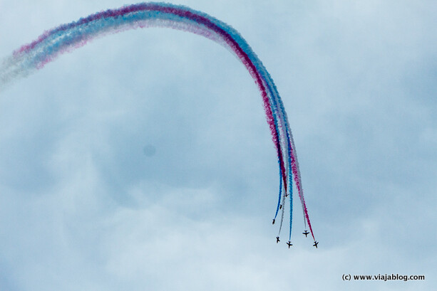 Red Arrows sobre Mahón, Menorca, 2014