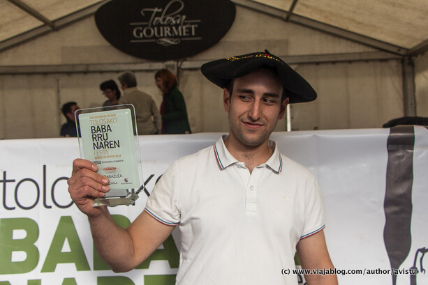 Fabio Oruç Argote, productor ganador Fiesta Alubias de Tolosa 2014