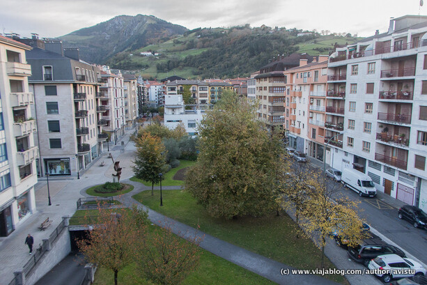 Verdes y tranquilas vistas desde el Hotel Oria en Tolosa
