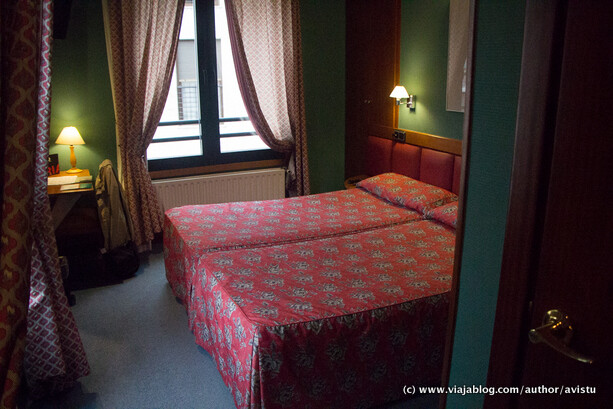 Habitación del Hotel Oria en Tolosa