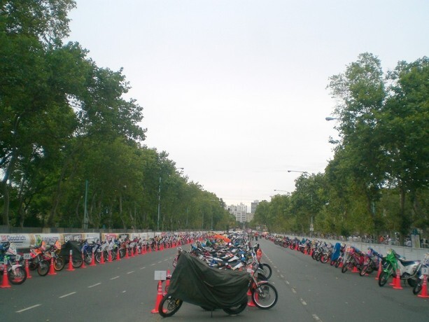 Motos del rally 2009 en Palermo