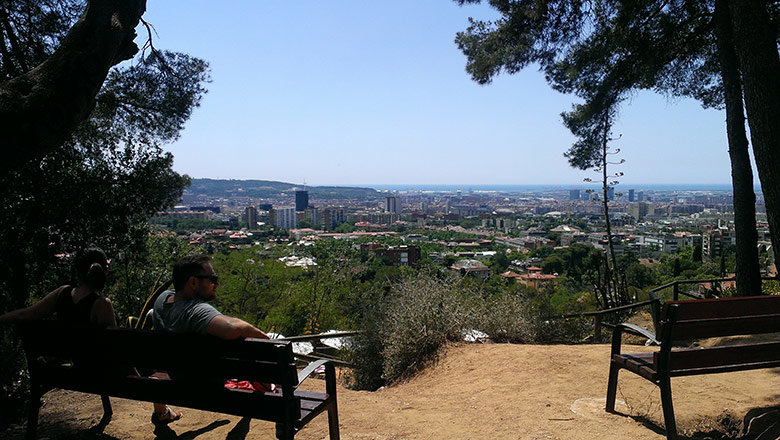 Las estupendas vistas del Parc de l'Oreneta