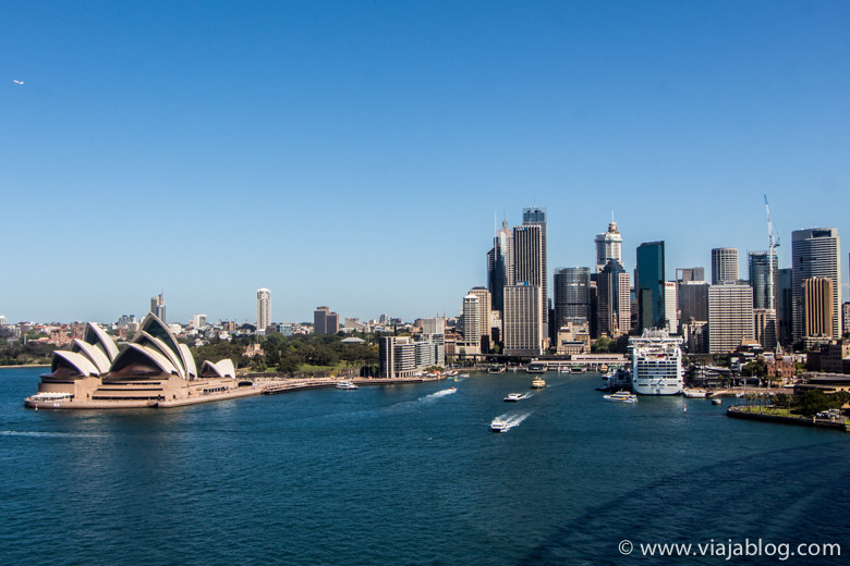 CBD y Opera House desde el Puente, Sidney Australia