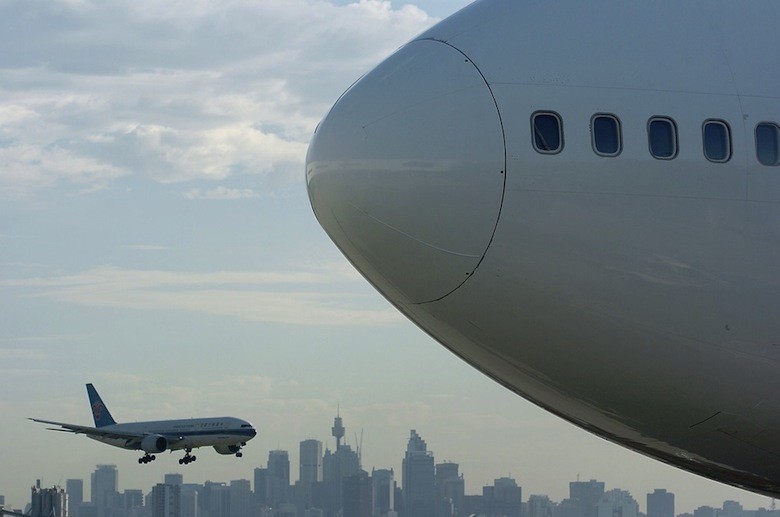 Aterrizaje de un China Southern en Aeropuerto de Sidney