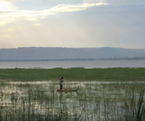 El lago y la ciudad de Awassa en Etiopía