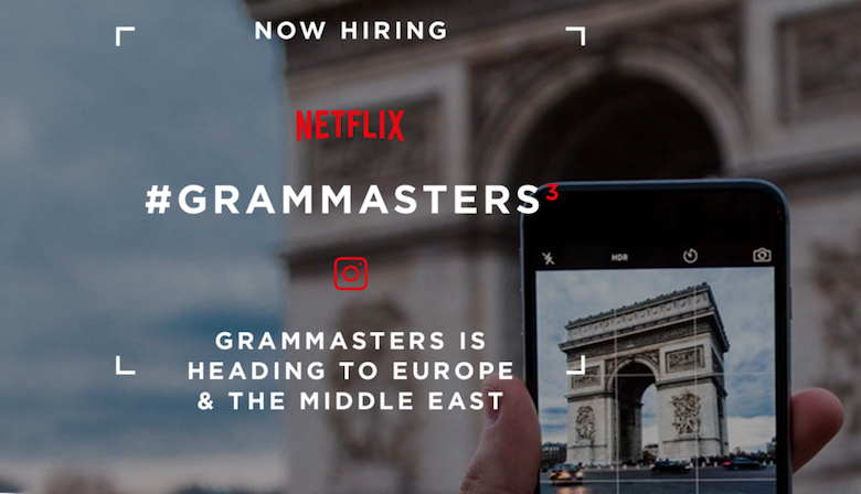 Netflix + Instagram = Concurso Grammasters