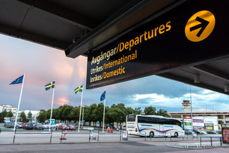 Acceso a Salidas Aeropuerto de Gotemburgo