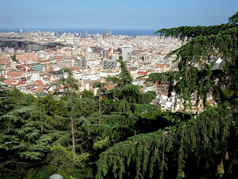 Vistas a Barcelona desde el Turó del Putxet