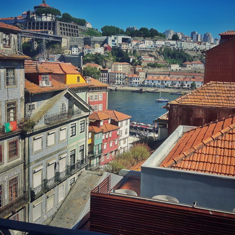 Vistas desde la habitación, Hotel Carris Porto Ribeira, Oporto, Portugal