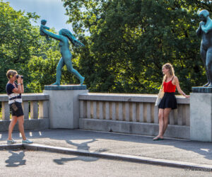 Disfrutando el Parque Vigeland, Oslo, Noruega [(c) Foto: @avistu]