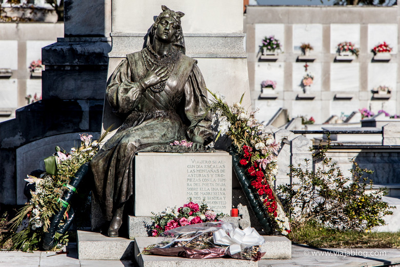 Tumba de Armando Palacio Valdés, Cementerio de La Carriona, Avilés, Asturias
