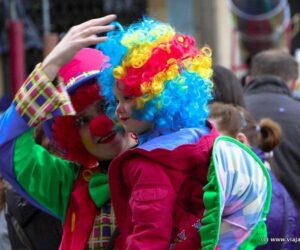 Disfraz de payasos, Carnaval (Antroxu) en Asturias