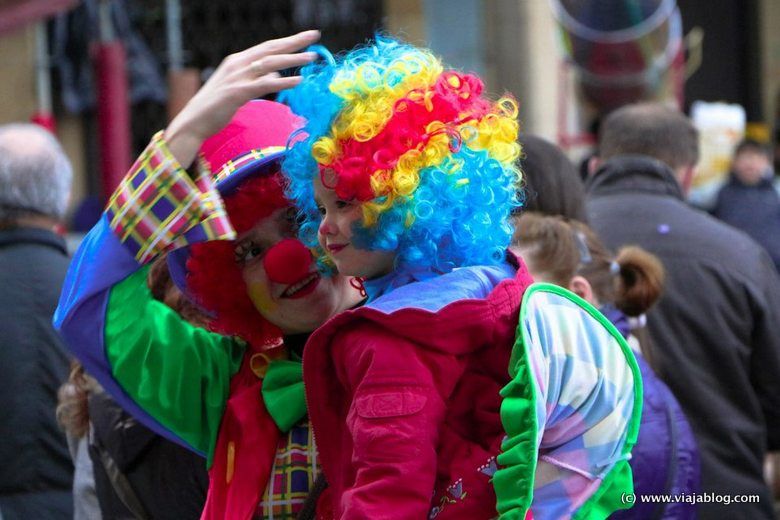 Disfraz de payasos, Carnaval (Antroxu) en Asturias