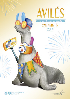 Cartel San Agustín en Avilés 2017