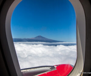 Vistas del Teide desde la ventanilla de mi vuelo a Tenerife, Islas Canarias [(c)Foto: @avistu]