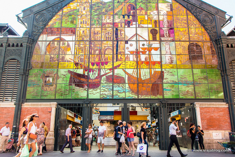 Vidriera Mercado Central Málaga