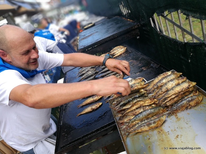 Sardinas a la plancha, Festival de la Sardina de Candás (Asturias)