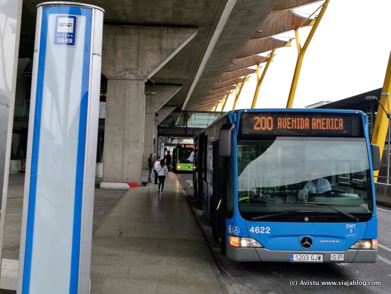 Autobús Línea 200 Madrid Aeropuerto