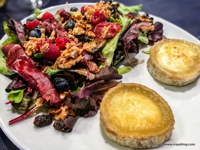 Ensalada de cecina y queso, Las Tablas del Campillín, Oviedo