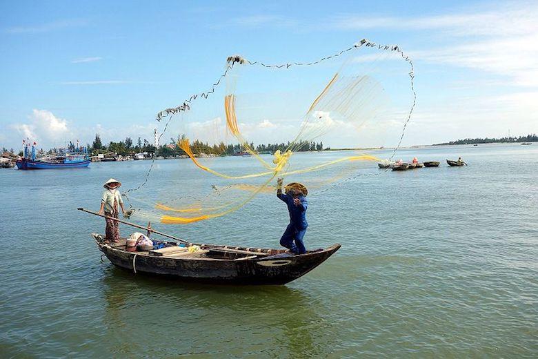 Pescadores en la zona de Hoi An