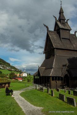 Stavkirke Iglesias Madera Noruega