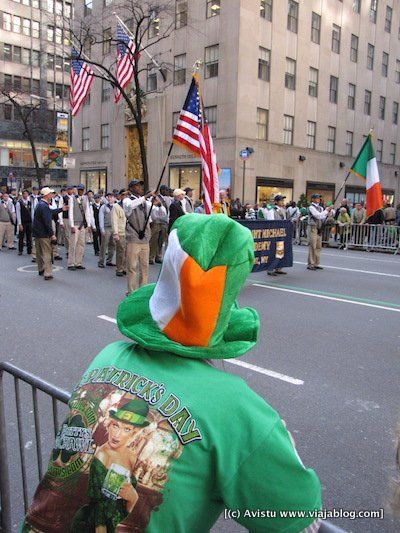 Viendo Desfile San Patricio Nueva York