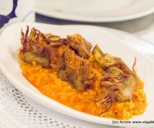 Arroz Meloso con alcachofas, Restaurante Convento de San Pablo (Parador de Cuenca)